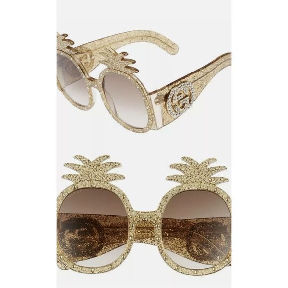 Gucci Rare Hollywood Forever limited edition pineapple 🍍  sunglasses 🕶 - Picture 2 of 11